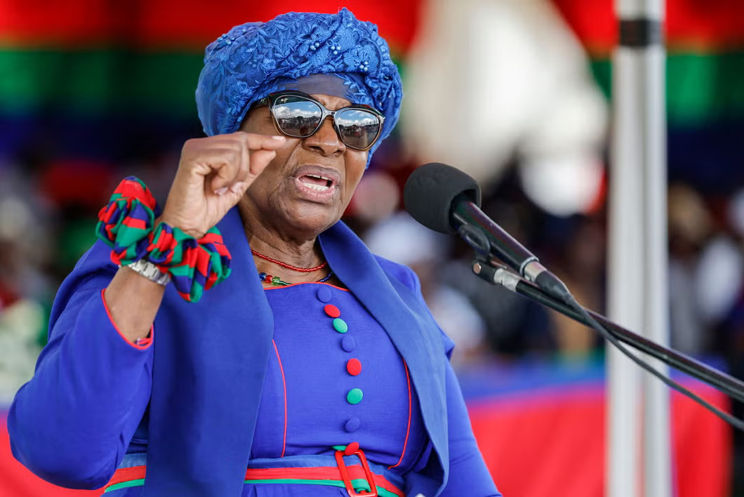 The president of Namibia Dr. Netumbo Nandi-Ndaitwah.
