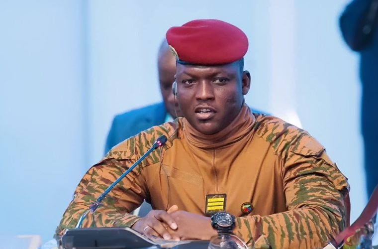 President Ibrahim Traore of Burkina Faso.